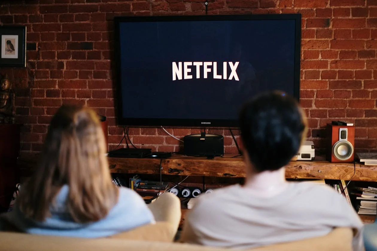 best iptv service 2026 - large screen TV on entertainment center
