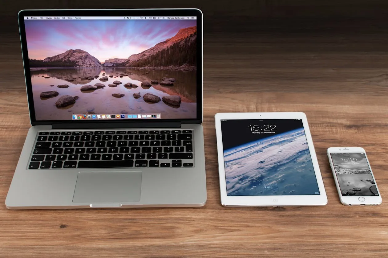 iptv vs cable tv - smartphone and tablet on desk for streaming