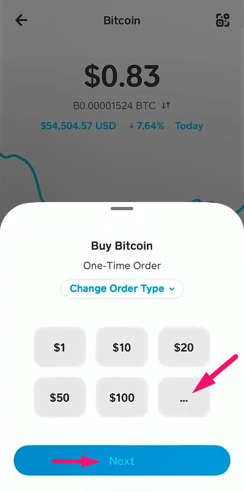 Step 7: Tap Buy and enter the amount (screenshot 2)