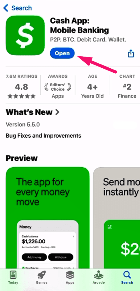 Step 1: Download Cash App (screenshot 2)