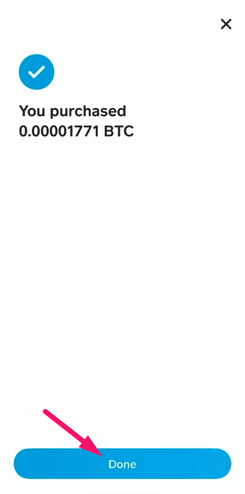 Step 10: Confirm your Bitcoin purchase (screenshot 2)