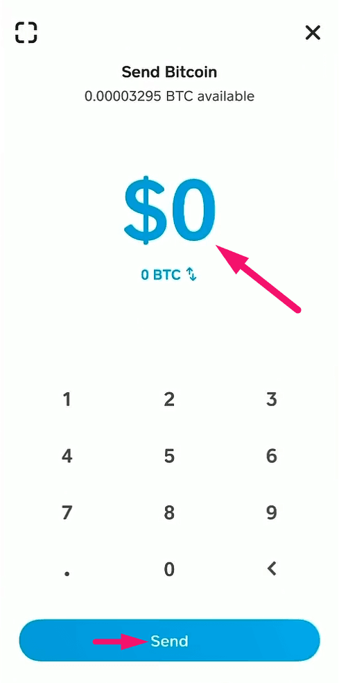 Step 13: Enter the amount to send (screenshot 1)
