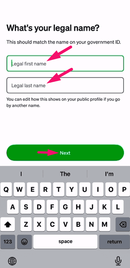 Step 4: Set up your profile (screenshot 1)