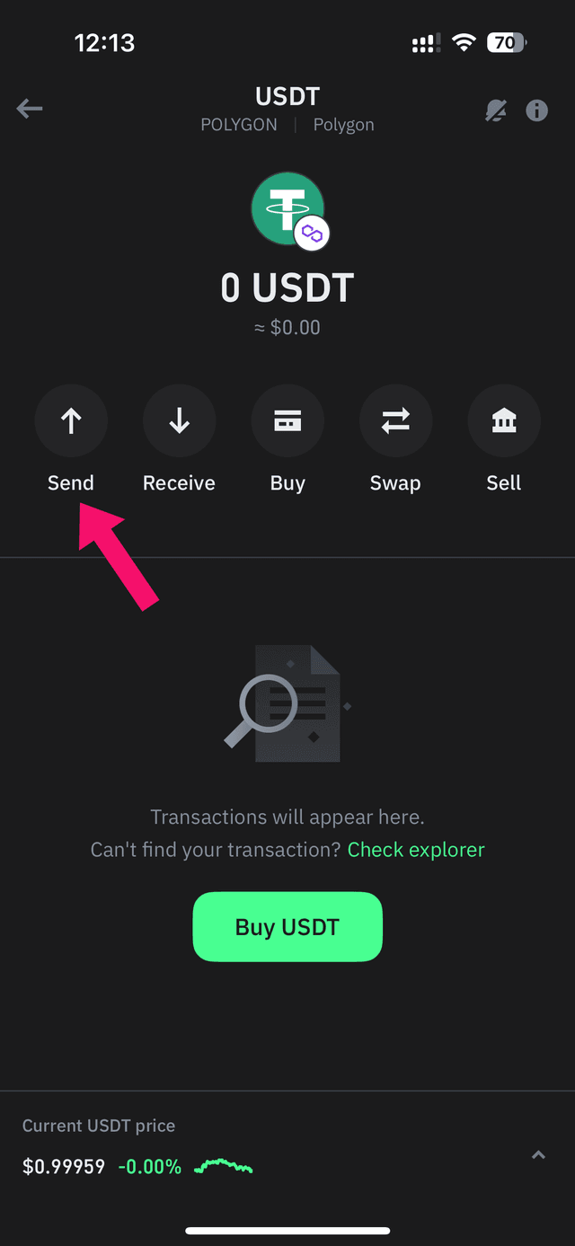 Step 5: Acknowledge and copy the wallet address (screenshot 1)