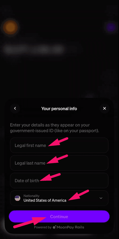 Step 6: Start identity verification (screenshot 2)