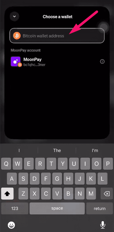 Step 12: Acknowledge and copy the wallet address (screenshot 1)
