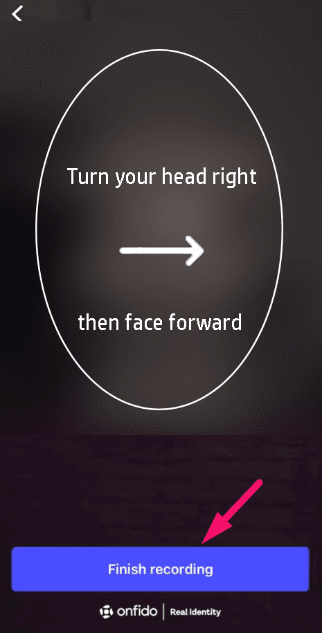 Step 9: Complete video selfie verification (screenshot 2)
