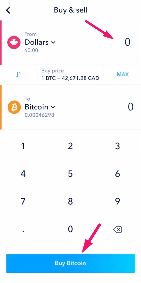 Step 12: Buy Bitcoin (screenshot 3)